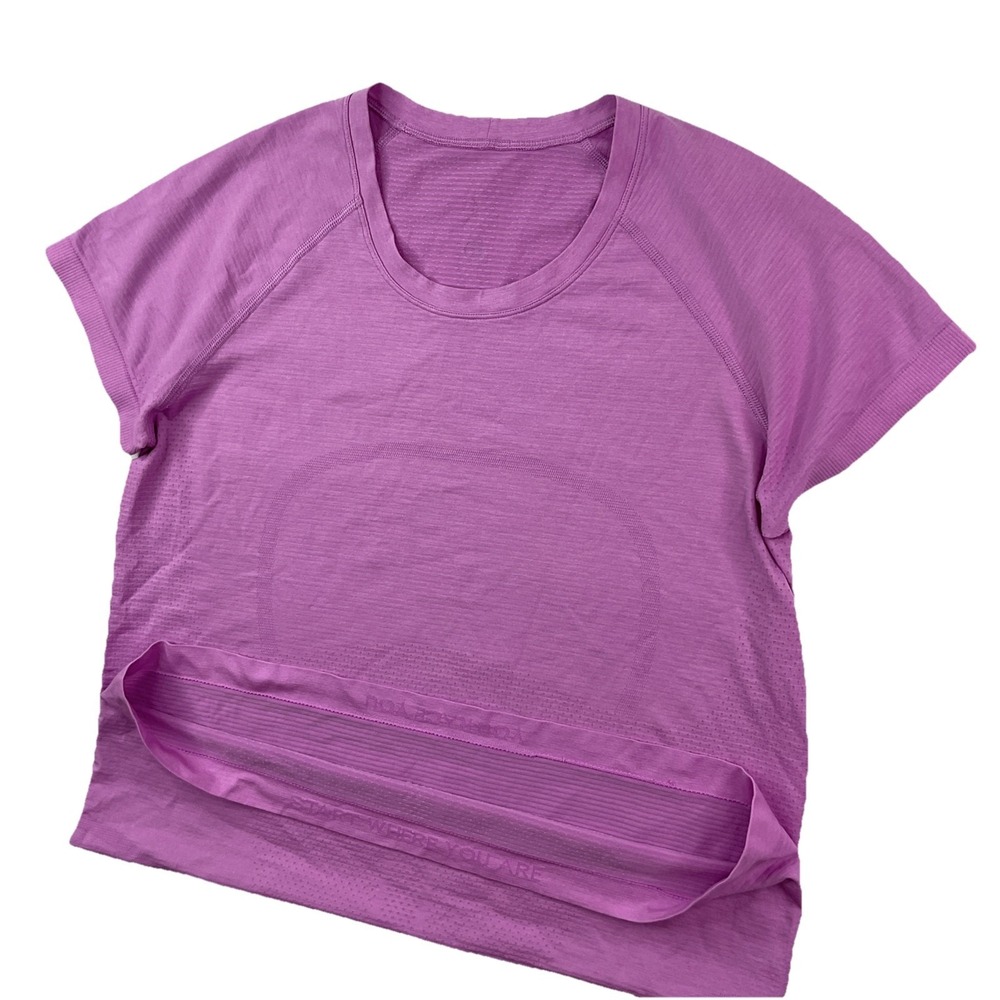 Lululemon Metal Swiftly Tech Shirt Women Sz 10 Tee Short Sleeve Running Training